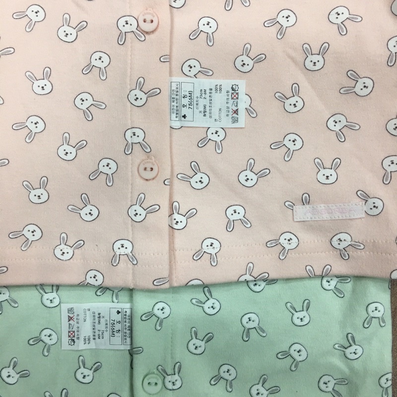 (A29)Áo cotton hoạ tiết thỏ bé gái dư xịn