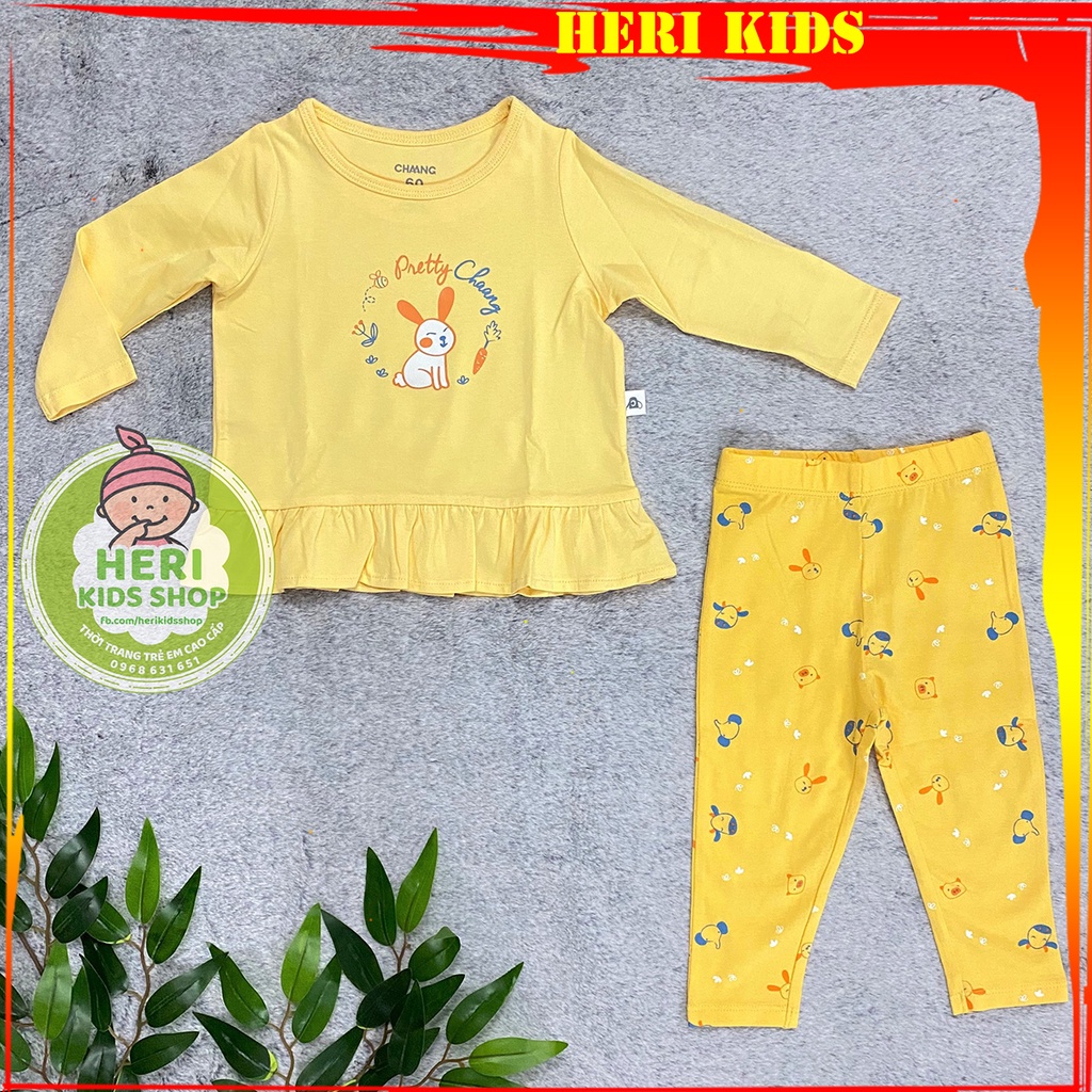 Bộ dài tay thu đông hoạ tiết CHANGG