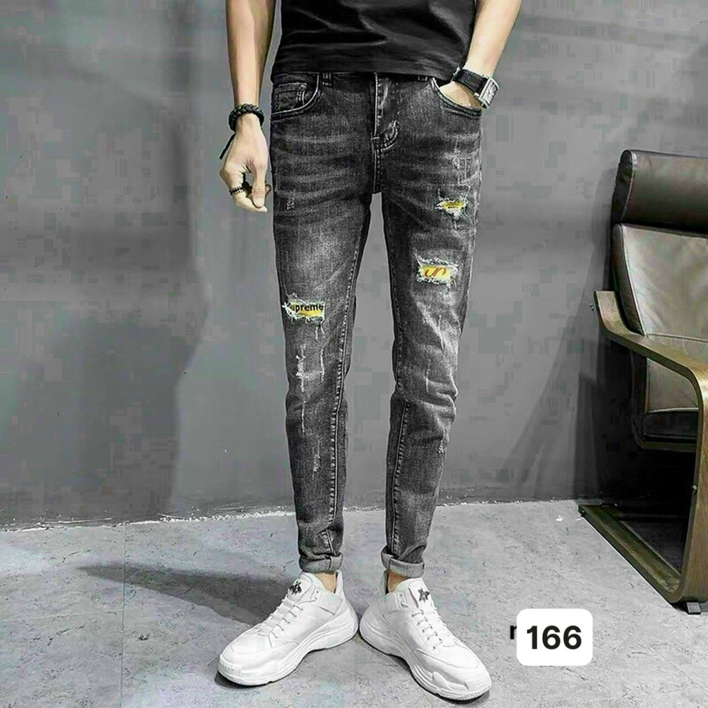 Quần Jean Nam Mẫu Mơi 💝Freeship💝 Quần Bò Nam Rách Xước Quần Rin Nam Cao Cấp HU423 | BigBuy360 - bigbuy360.vn