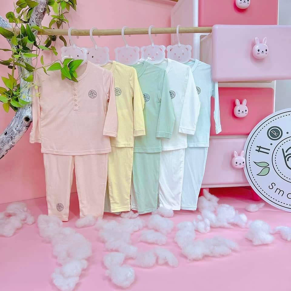 [CHÍNH HÃNG] Bộ dài tay trẻ em cổ trụ modal Hrnee
