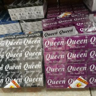 Mực Queen xanh tím đen bút máy (1 lọ)