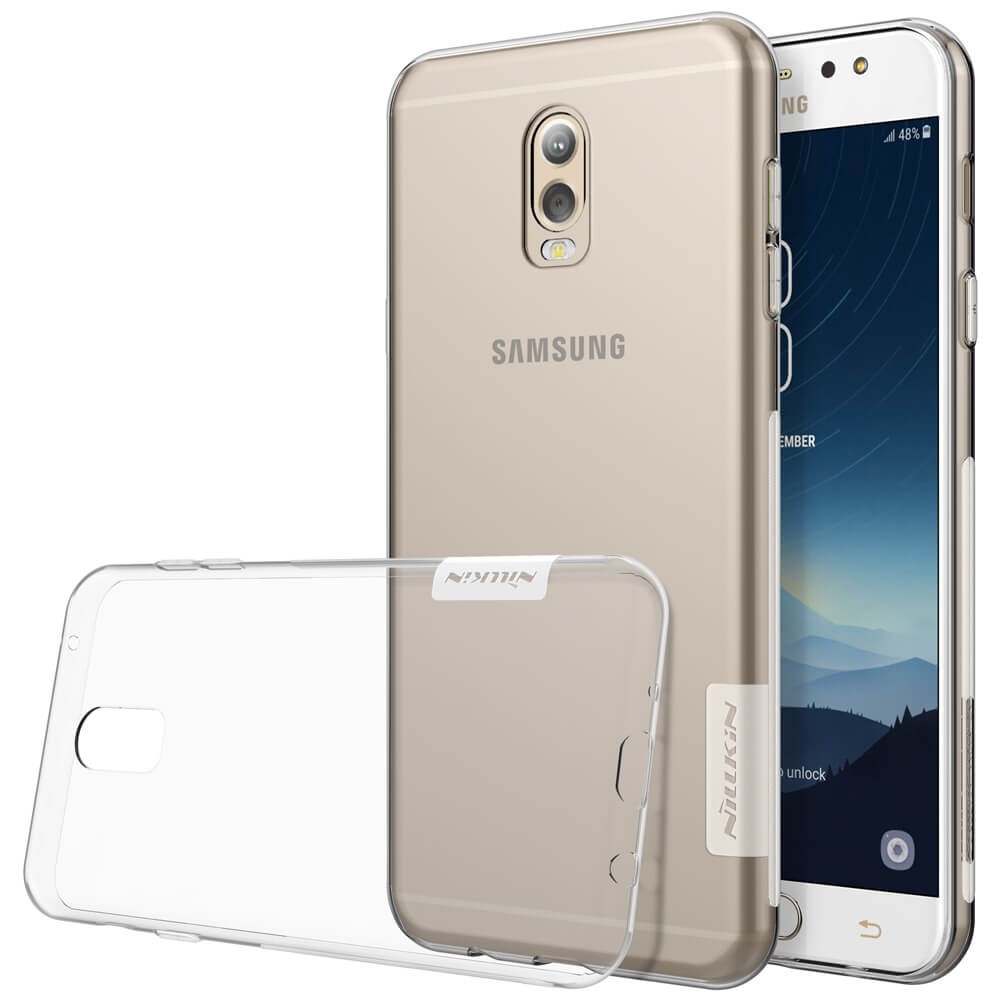 Ốp lưng dẻo silicon dành cho Samsung Galaxy J7+ Plus trong suốt chính hãng Nillkin