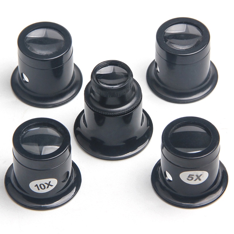 Kính lúp sửa chữa đồng hồ trang sức phóng to 3X/5X/10X/15X/20X tiện dụng chất lượng cao