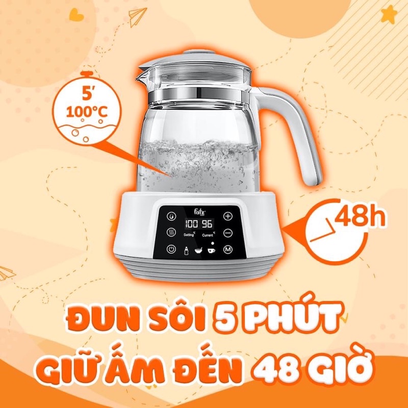 Máy đun nước pha sữa Quick 5 Fatzbaby FB3569TK