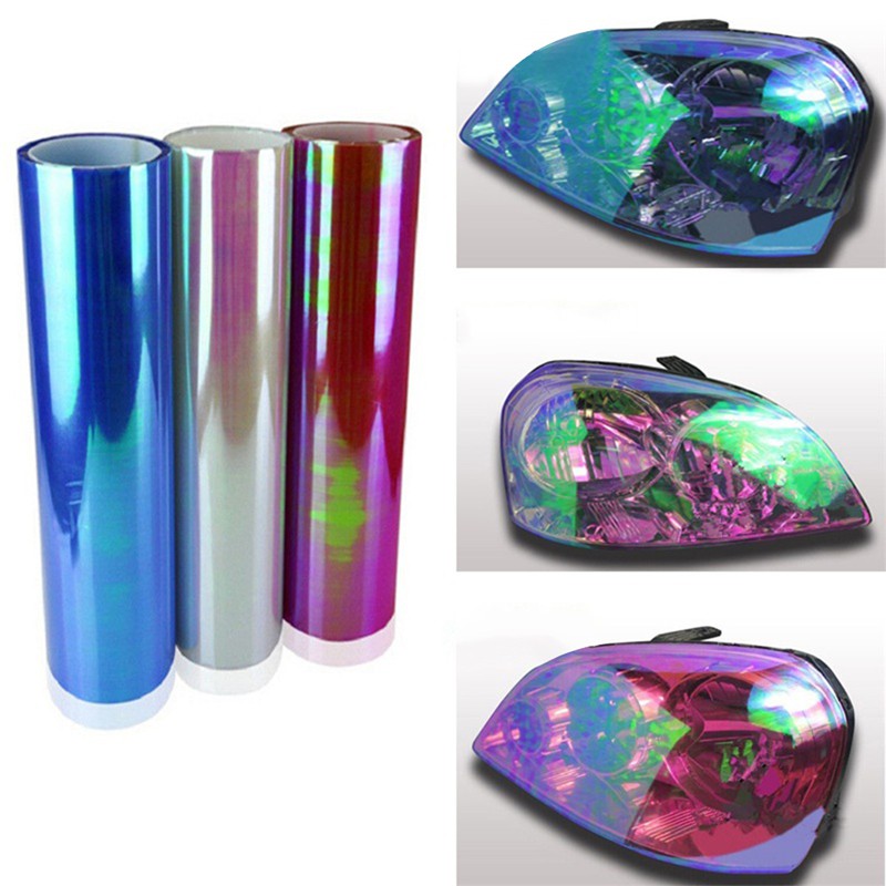 Miếng dán bóng kính nhiều màu sắc lựa chọn dùng để trang trí đèn pha ô tô