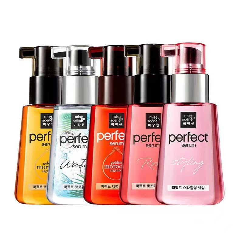 Serum Dưỡng Tóc 80ml Mise En Scene Tinh Dầu Hoa Hồng Không Cần Gội Đầu Cải Thiện Tóc Hư Tổn