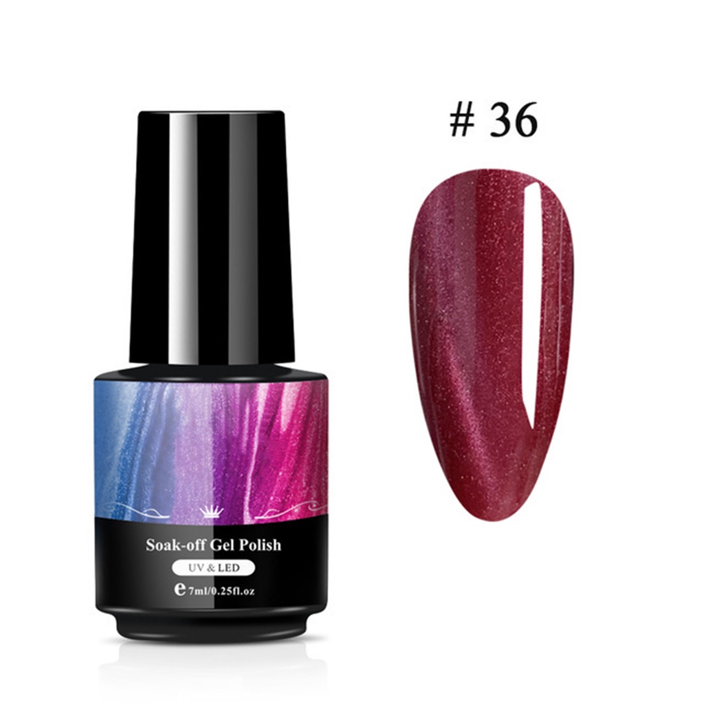 [Hàng mới về] Gel sơn móng tay bóng hiệu ứng mắt mèo 5ml màu sắc bắt mắt thời trang