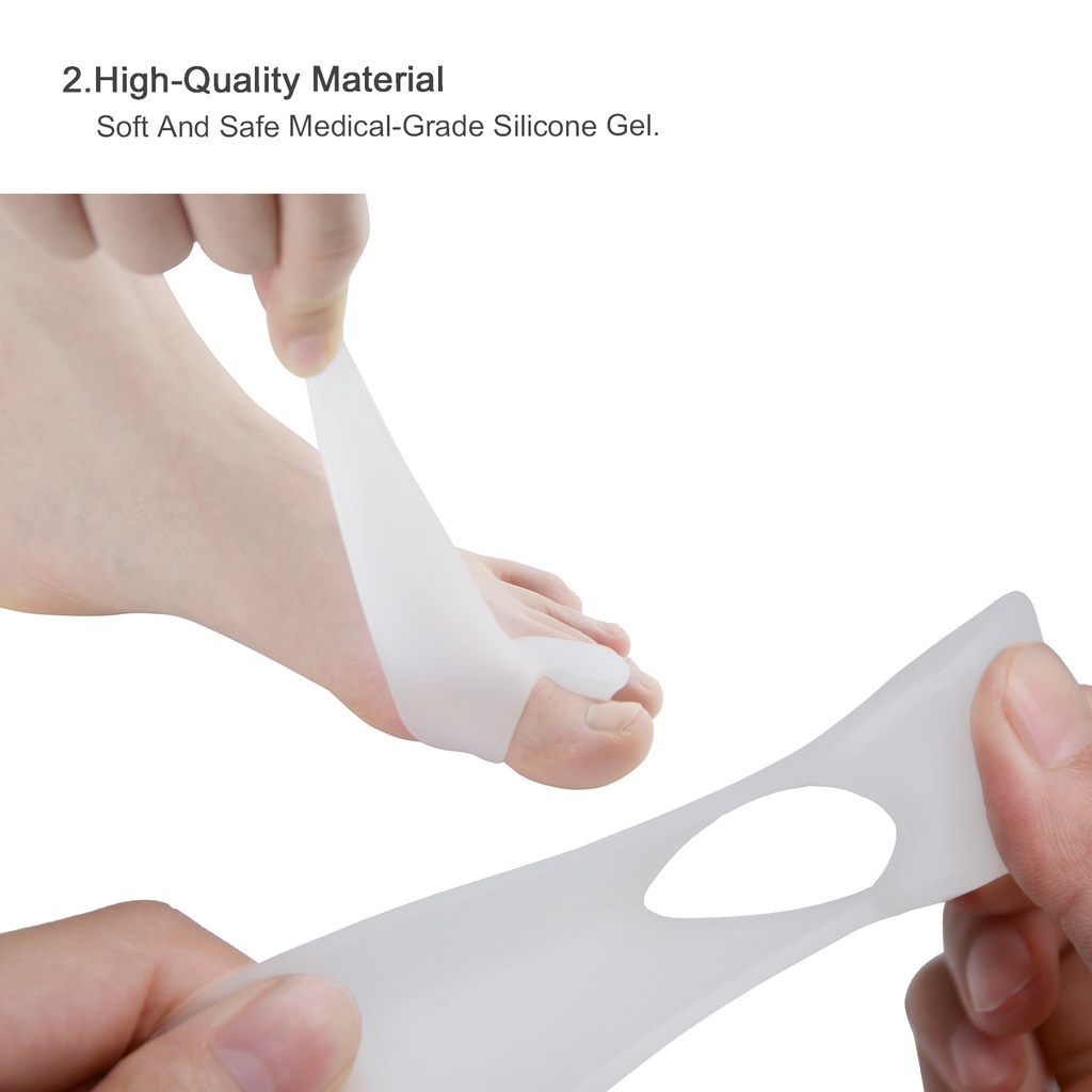 [Hàng mới về] Cặp đệm tách ngón chân to biến dạng chất liệu silicon gel chất lượng cao
