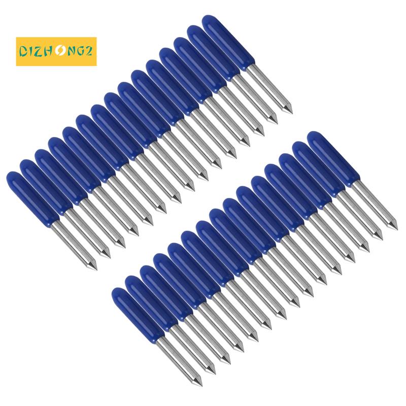 30 Miếng 60 Độ Roland Cricut Cắt Plotter Vinyl Lưỡi Cắt Lưỡi Cricut Máy Phay Cắt Khắc Dụng Cụ