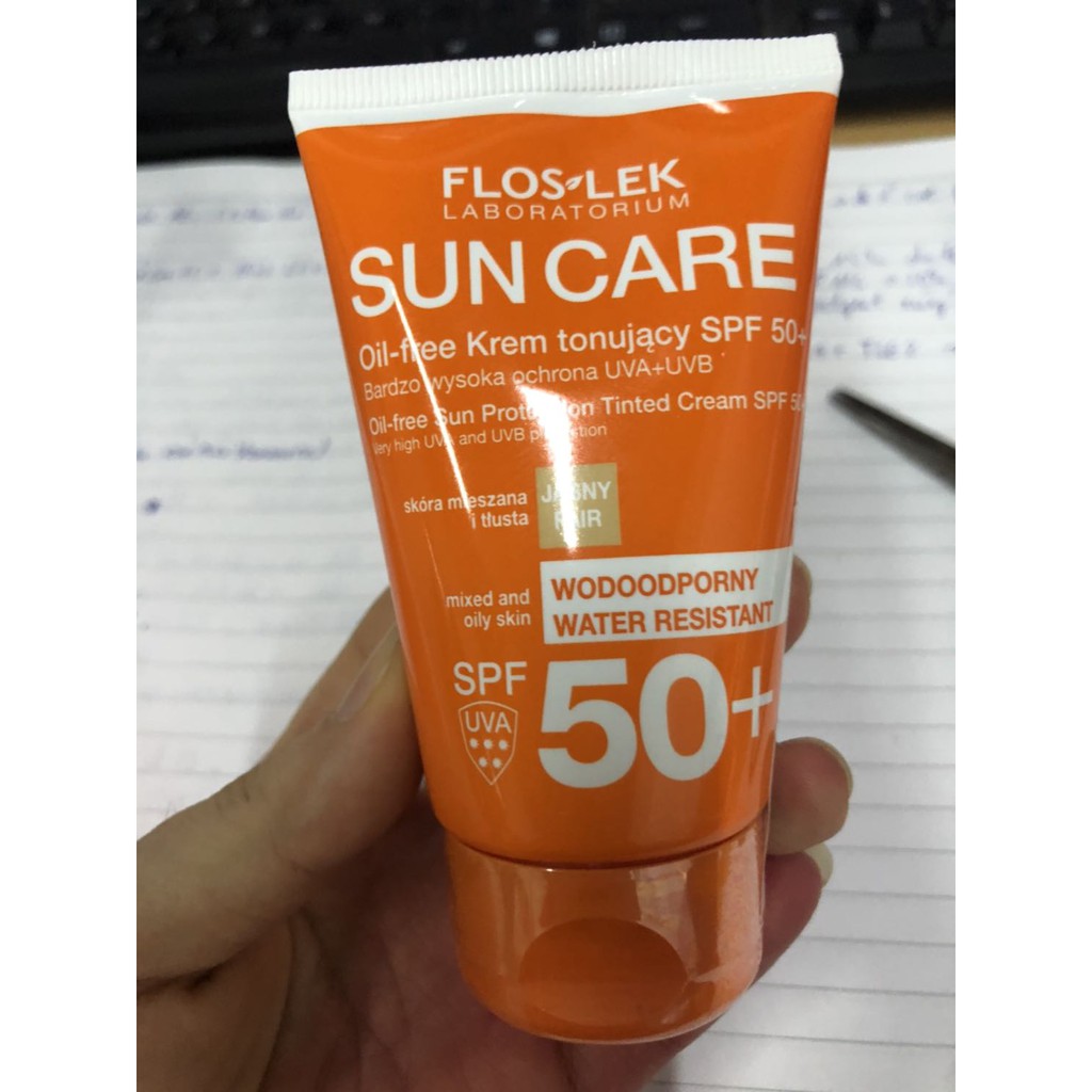Floslek Kem Chống Nắng Oil Free Sun Protection Tinted Cream Spf50+ (50ml)
