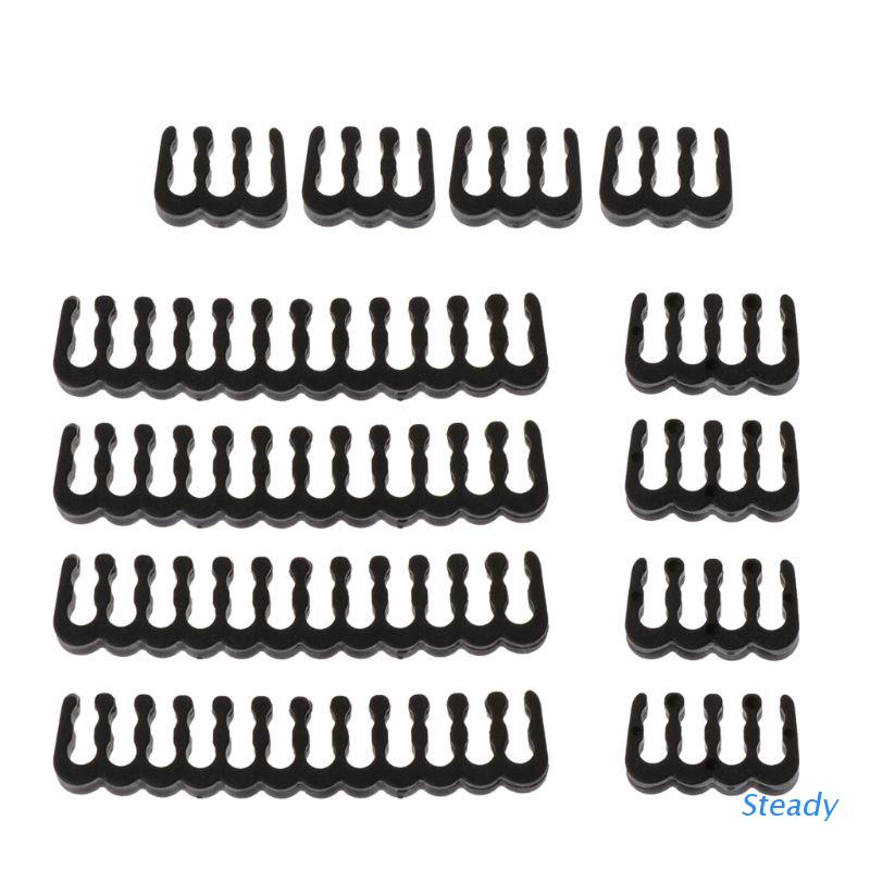 Set 12 kẹp giữ dây cáp màu đen 6/ 8/ 24 pin dành cho 2.5-3.0 mm