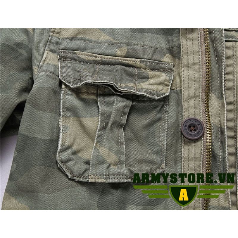 Áo Khoác nam Kaki túi hộp Cao Cấp ARM-938  form Âu