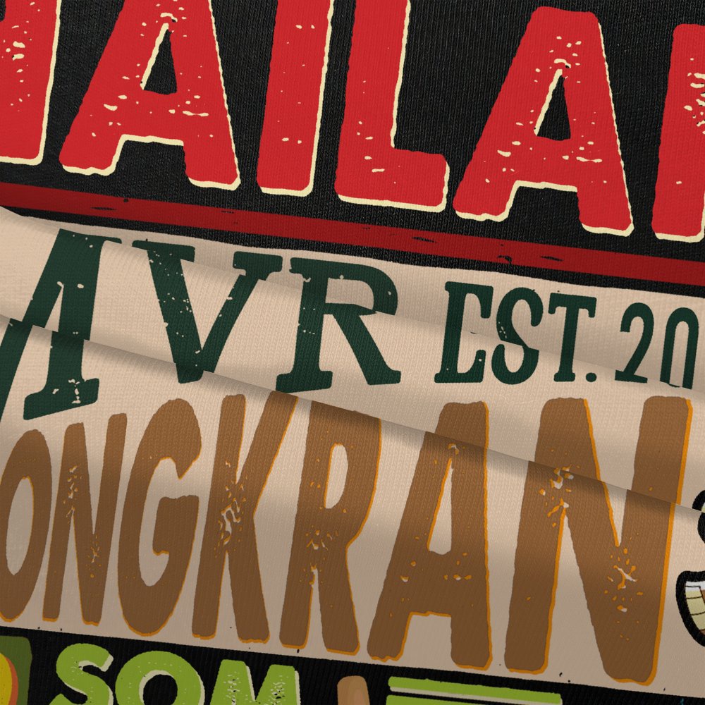 Áo thun Thái Lan unisex đẹp nam nữ ao phông phượt du lịch gia đình under form rộng thailand genZ cotton fact MVR TT4345