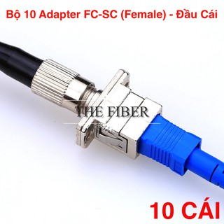 Bộ 10 Cái Adapter/Coupler FC-SC SM, Simplex (Hợp Kim)