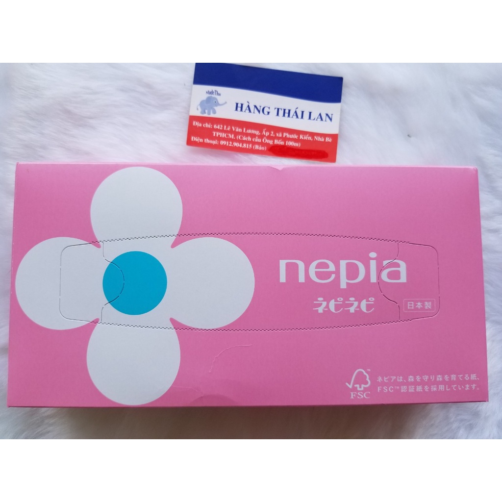 Set 5 Hộp Giấy Ăn Nepia Cao Cấp Nội Địa Nhật- Hộp khăn giấy Nhật Bản