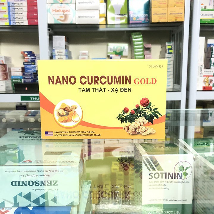 Nano Curcumin Gold Hộp 30 Viên - Giảm Triệu Chứng Đau Dạ Dày, Tá Tràng