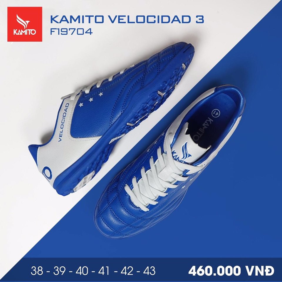 Giày đá bóng KAMITO Velocidad 3 QUANG HẢI,giày đá bóng sân cỏ nhân tạo BH 6 tháng