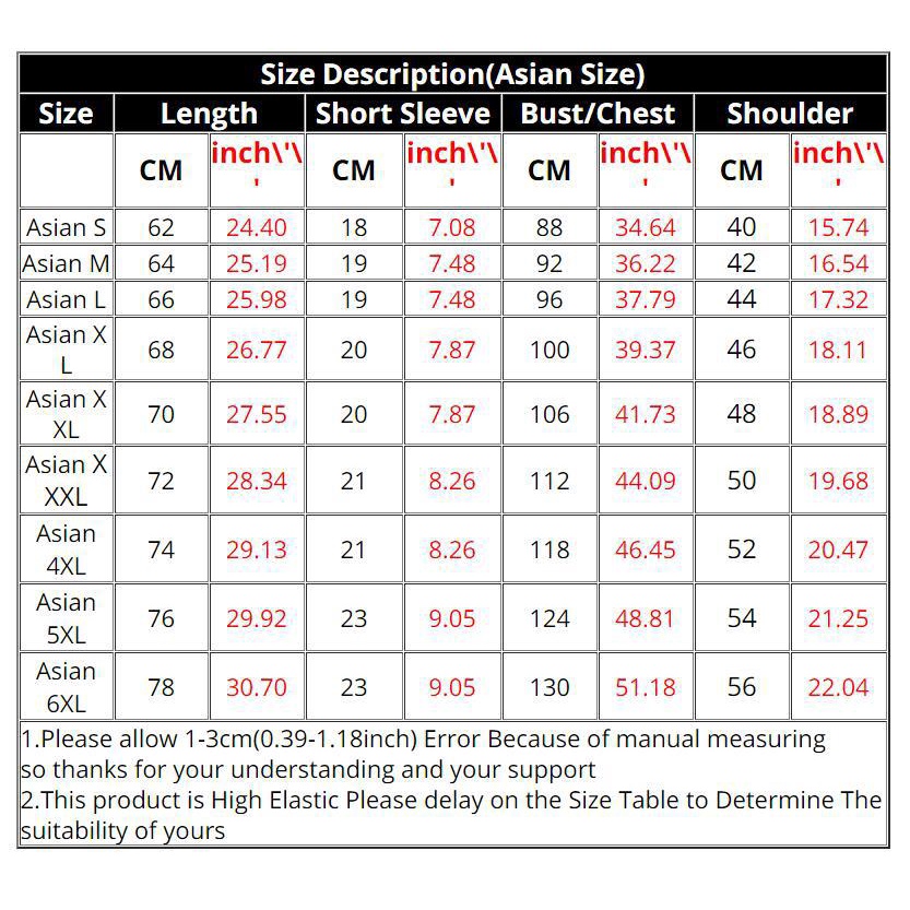 Áo thun nam cổ tròn ngắn tay Size lớn S-6XL
