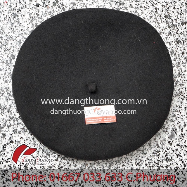 Mũ Nồi Beret Chất Liệu Nỉ Dạ Dày Dặn (Không Phải Loại Len Mỏng)