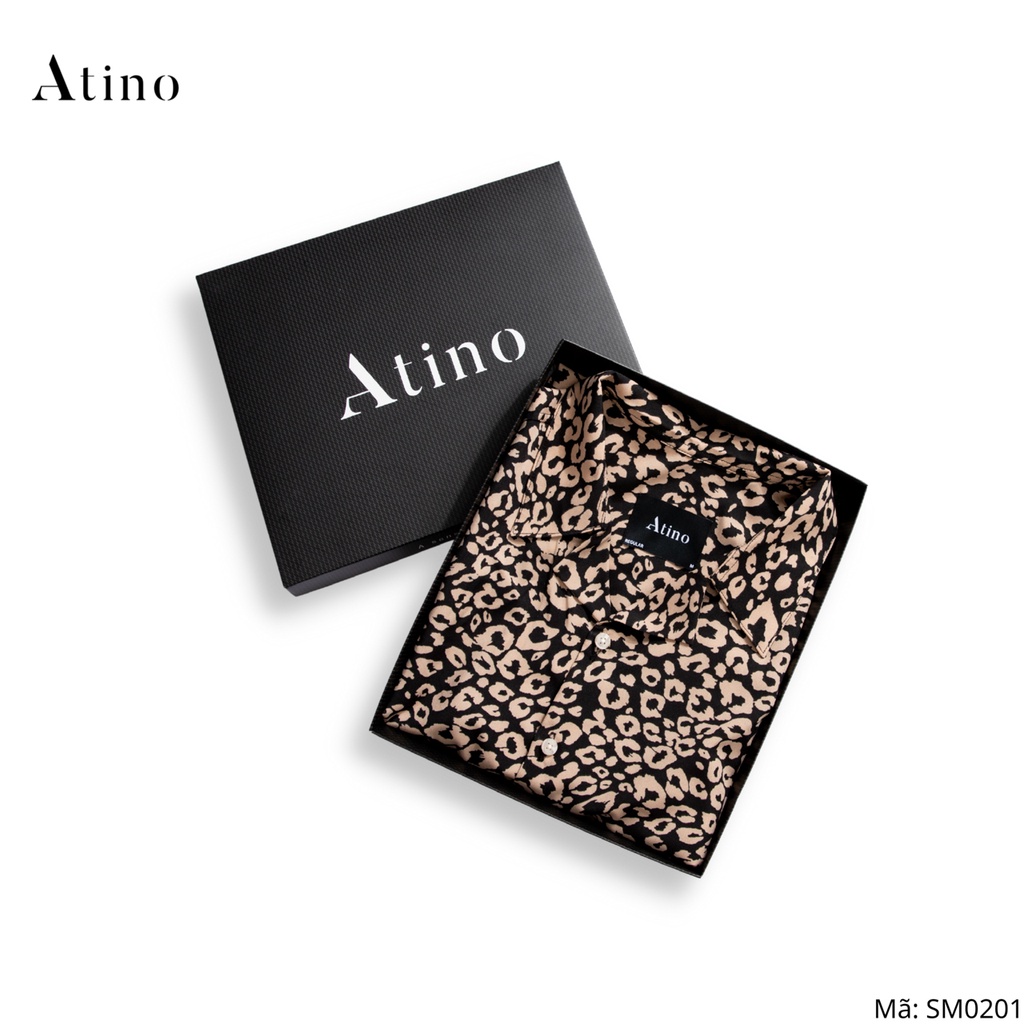 Áo sơ mi cộc tay nam BAO ATINO vải lụa form regular SM0201 | BigBuy360 - bigbuy360.vn