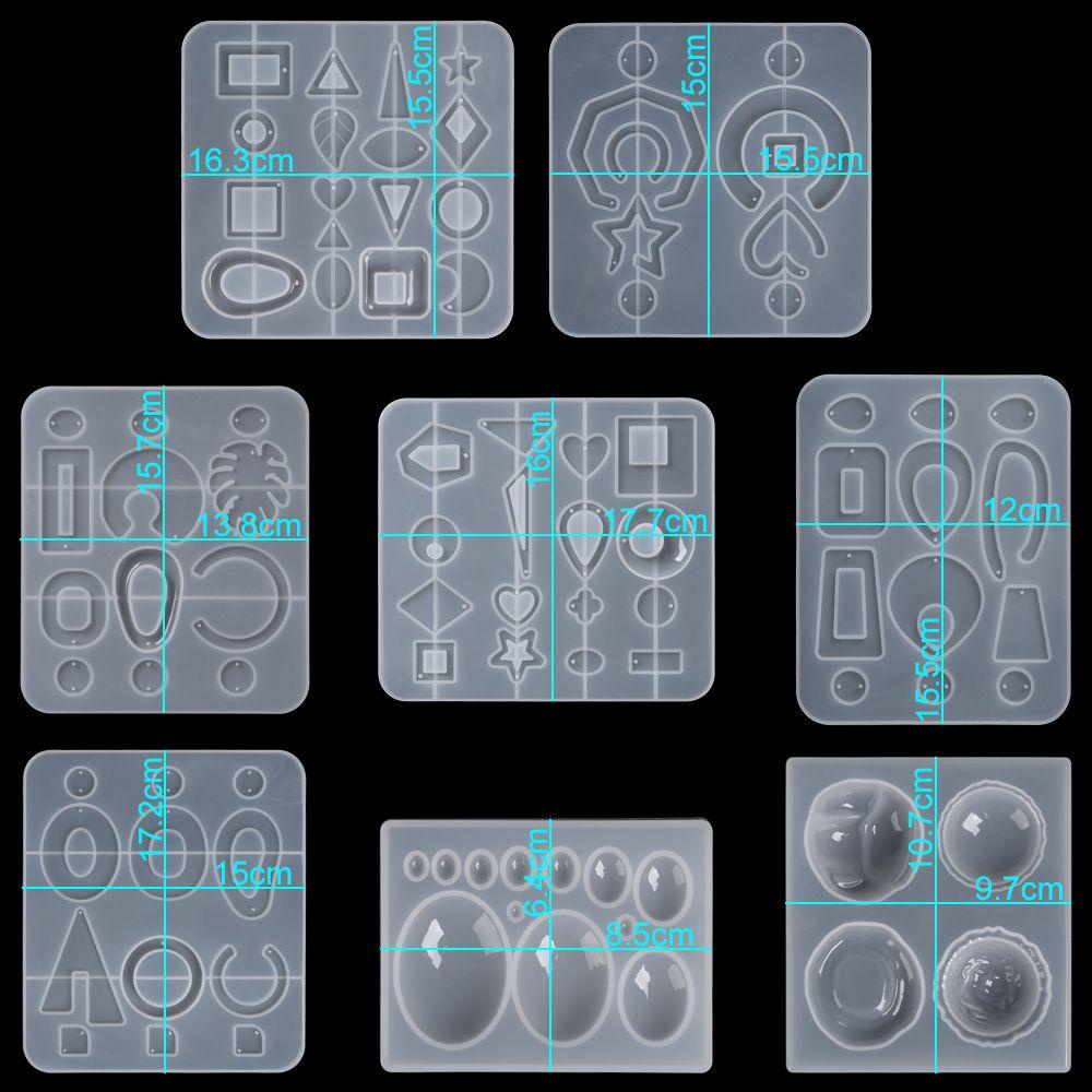 YNATURAL Khuôn Silicone Làm Mặt Trang Sức Kiểu Hình Học