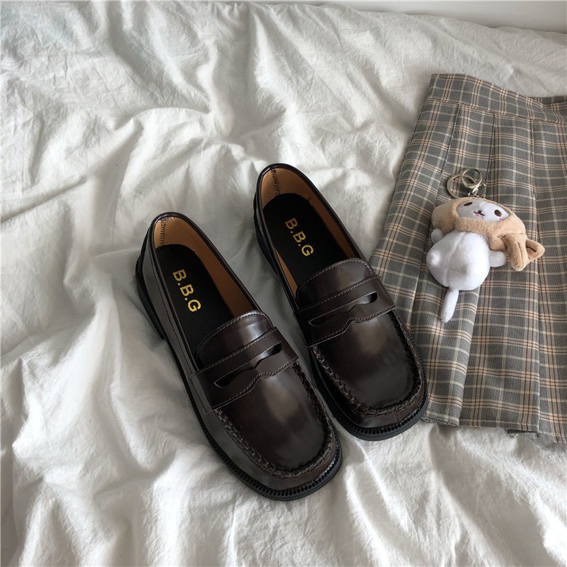 bán hàng trực tiếp tại nhà máy giá đặc biệtJapanese small leather shoes female British JK uniform Skipfour single