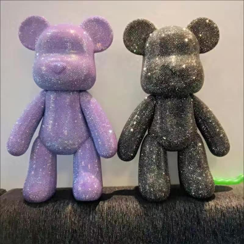 Gấu Đính Đá Handmade size 33cm - Bearbrick hàng cao cấp