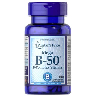 Bổ sung Vitamin B50 Complex - Puritan's Pride (100v) của Mỹ