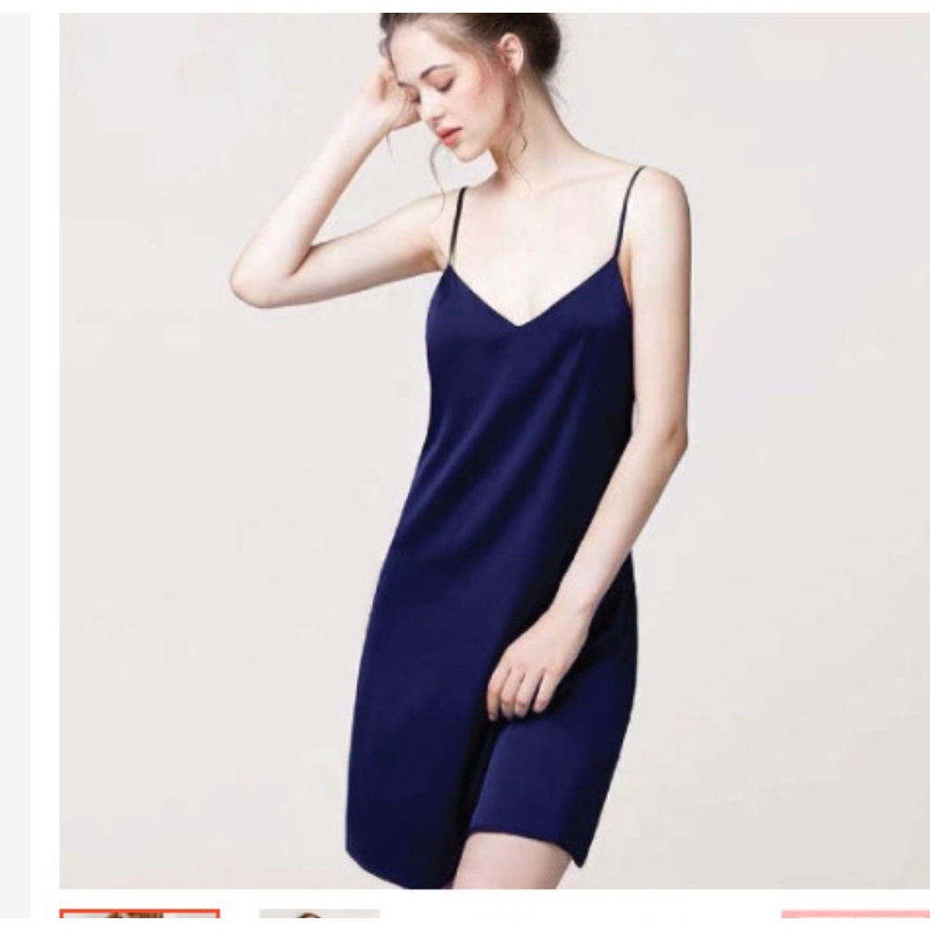 VÁY LỤA 2 DÂY CAO CẤP, ĐẦM LỤA NGỦ HAI DÂY MẶC Ở NHÀ SIÊU ĐẸP