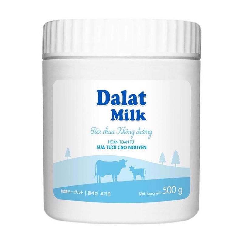 sữa chua ăn không đường Dalatmilk 500g( chỉ giao tp.hcm )