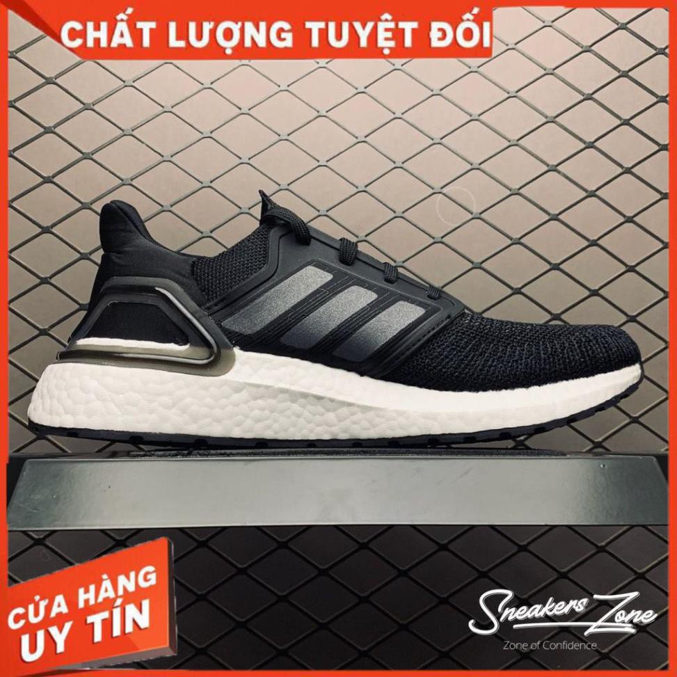 (FREE SHIP + HỘP + QUÀ) Giày thể thao Ultra Boost 6.0 Đen đế trắng 2020 siêu đẹp cho nam và nữ