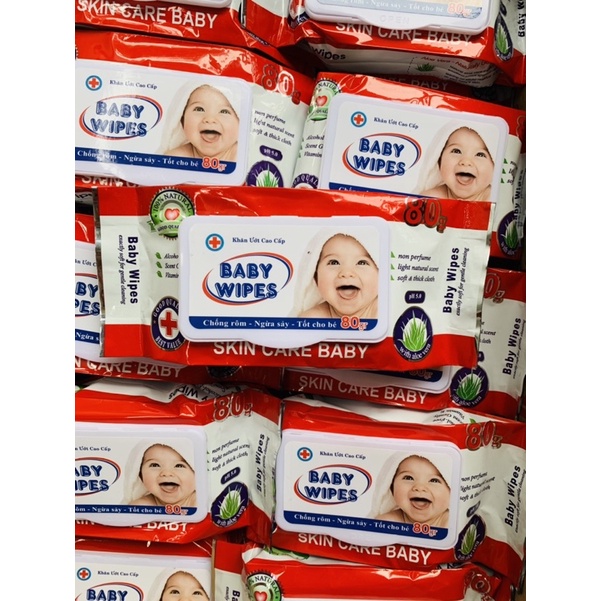 Combo 10 gói khăn ướt Baby Winpes 80g siêu tiết kiệm