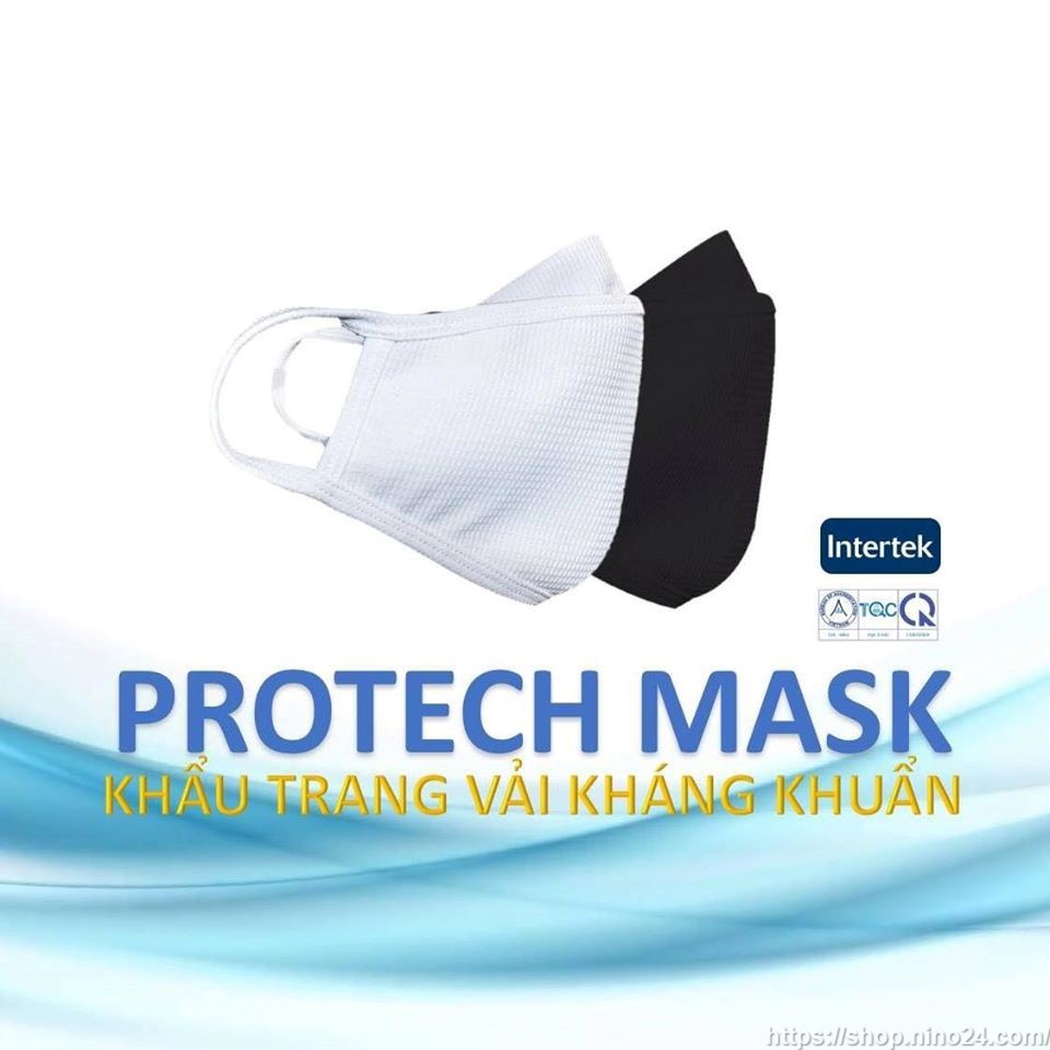 KHẨU TRANG VẢI KHÁNG KHUẨN 3 LỚP PHARMACY MASK Loại VIP