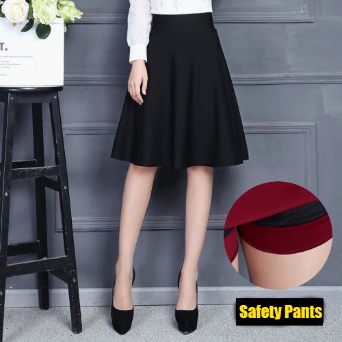 Chân Váy Chữ A Xếp Ly Lưng Cao Phong Cách Nhật Bản Mới Cho Nữ