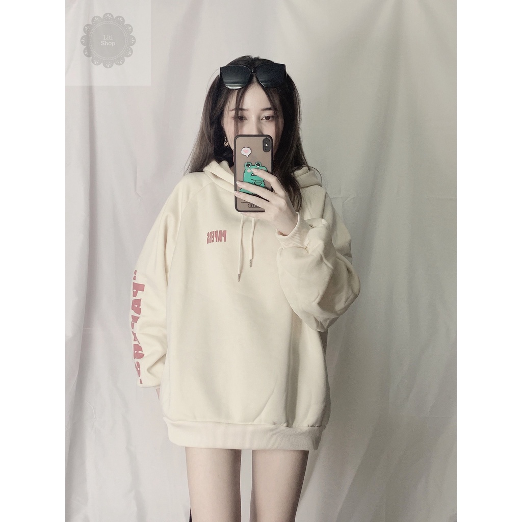 [HD16] Áo Hoodie Nỉ Bông Ulzzang Dáng Rộng Cho Nữ