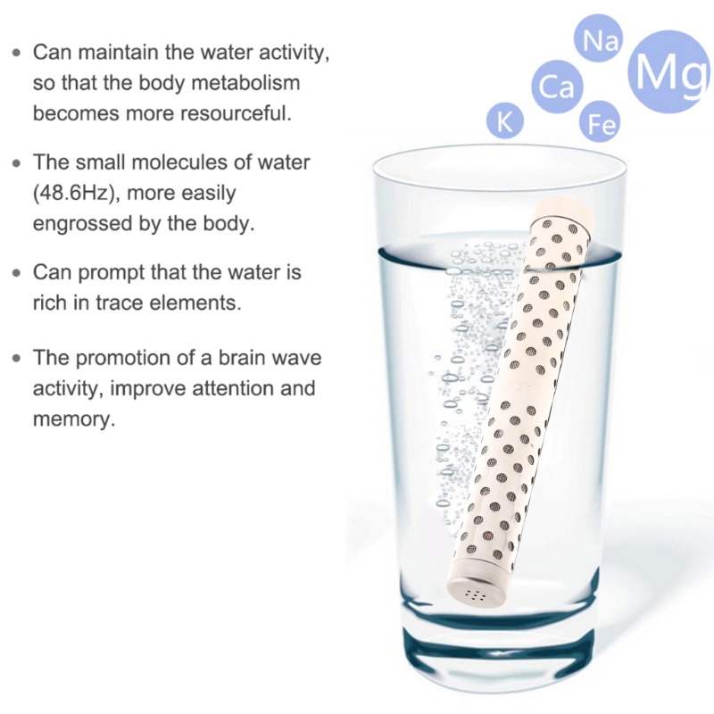 Đá Tourmaline Ion Âm Nhỏ Gọn Bằng Thép Không Gỉ