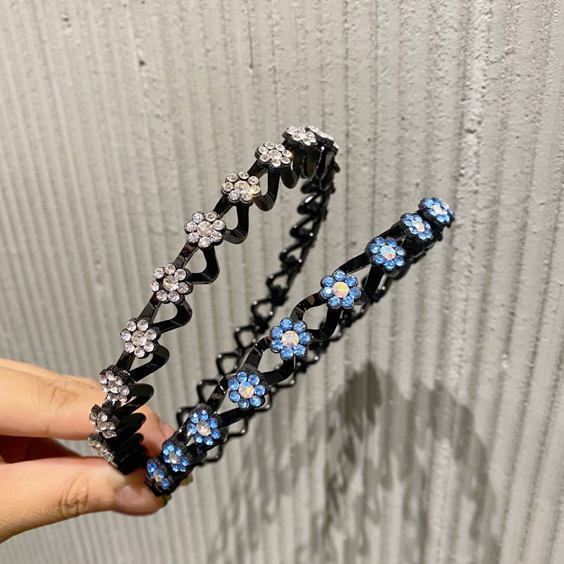 Băng Đô Gợn Sóng Đính Đá Thời Trang 2022