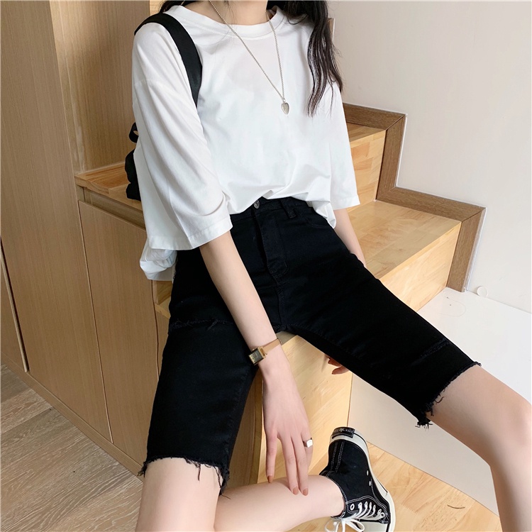 Quần short denim Xiaozhainv XZ6