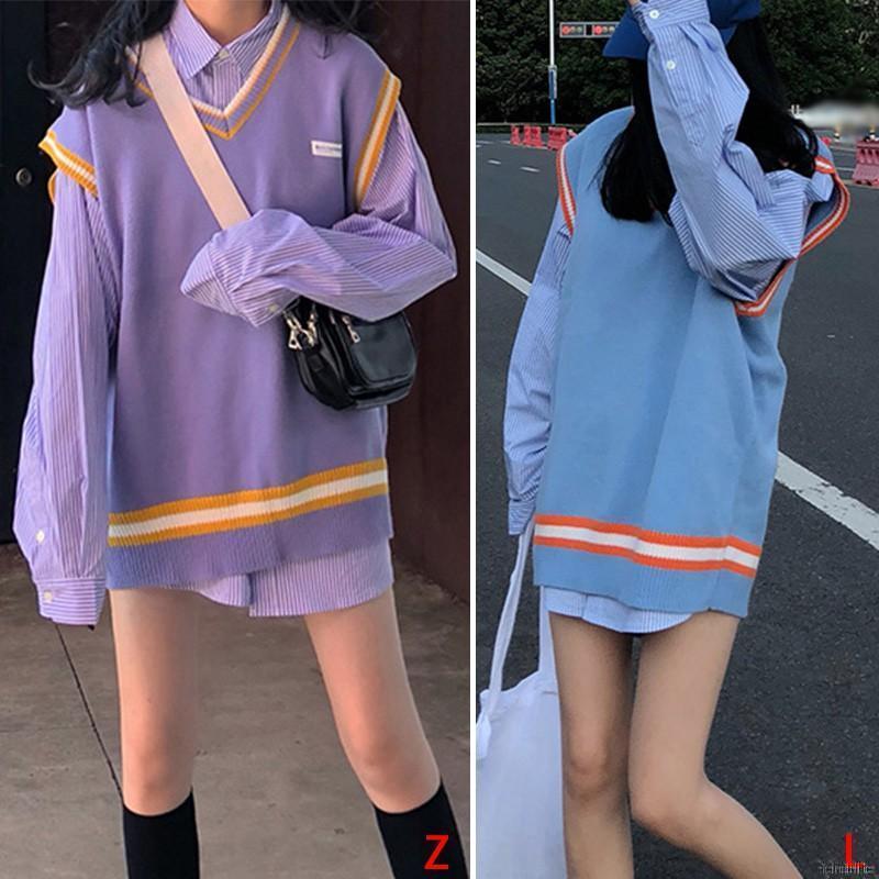 Áo Khoác Không Tay Chất Len Thu Đông Ấm Áp Dễ Thương Cho Nữ | BigBuy360 - bigbuy360.vn