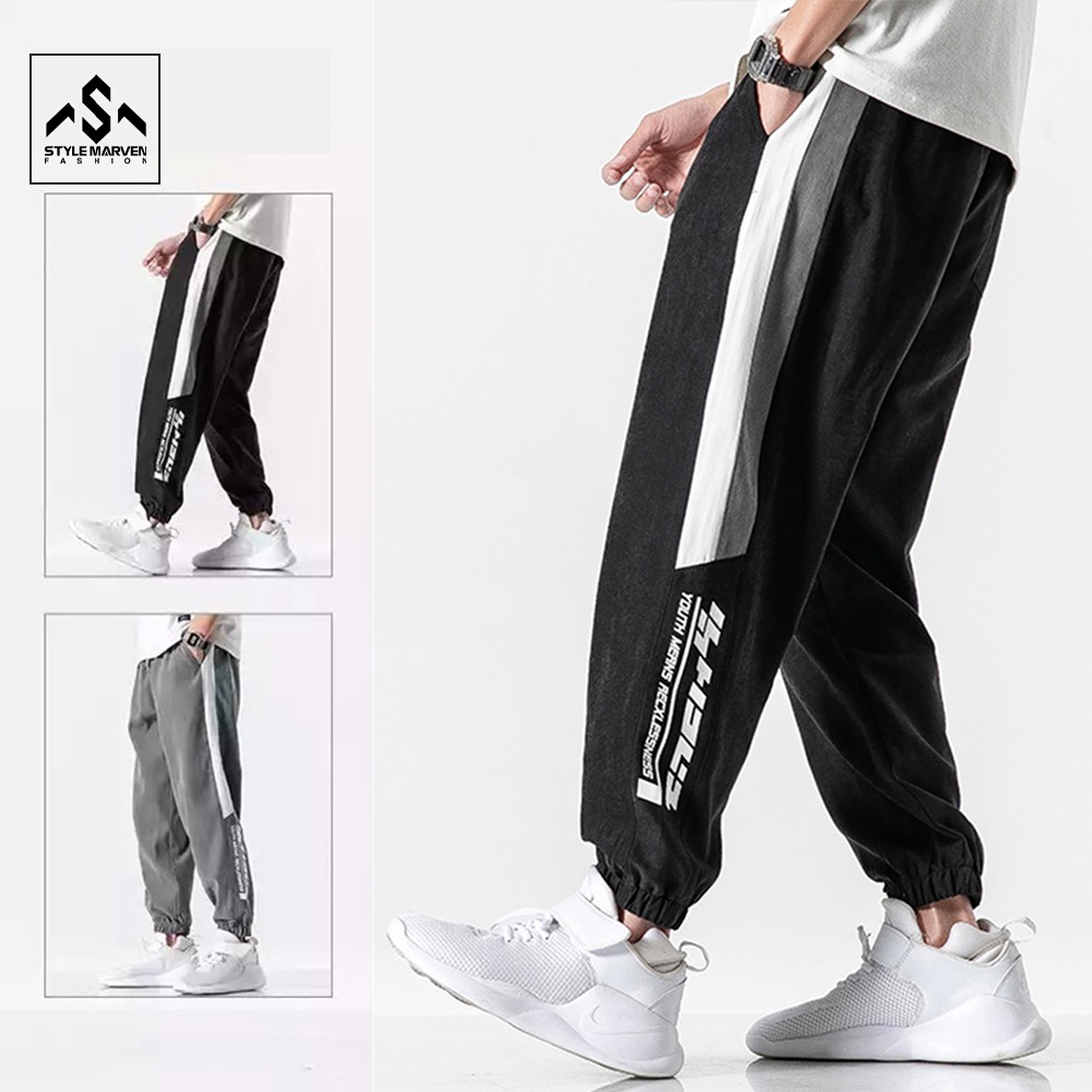 Quần jogger thể thao nam STYLE MARVEN phối sọc phong cách thời trang Hàn Quốc - JOGGER NAM 9000084