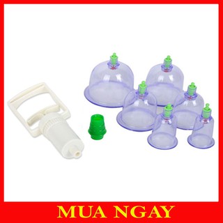 Bộ giác hơi hút chân không 6 cốc không dùng lửa