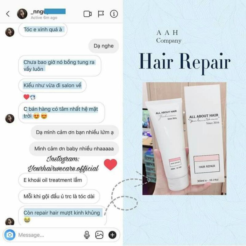 Kem ủ HAIR REPAIR phục hồi tóc hư tổn, khô xơ, chẻ ngọn | 🎁Tặng kèm mũ trùm | BigBuy360 - bigbuy360.vn
