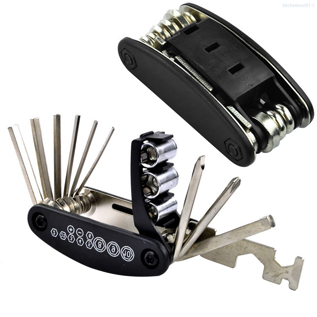 Bộ Dụng Cụ Tua Vít Sửa Chữa Xe Đạp 15 Trong 1 Gấp Gọn Tiện Dụng Bỏ Túi Dụng Cụ Nhà Bếp Nhà Bếp