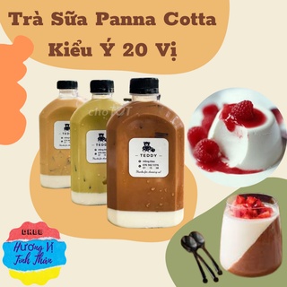 💥BAO NGON💥 SET 5-6 Ly Trà Sữa PANNA COTTA Kiểu Ý 20 Vị Matcha, Khoai Môn, Socola, Dâu Tây, Xoài...Tiệm Pha Chế DHBB