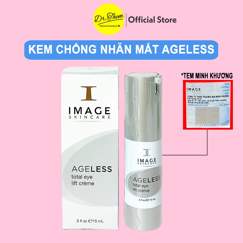 ✅[CHÍNH HÃNG] Kem Chống Nhăn Vùng Mắt Image Skincare AGELESS Total Eye Lift Creme 15ml