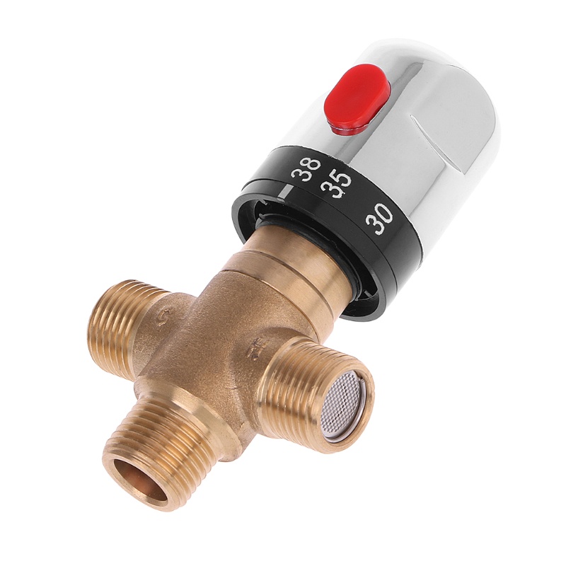 Van Trộn Nhiệt Độ Nước 3 Chiều G1 / 2 Bằng Đồng Thau Cứng