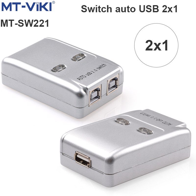 Bộ chia sẻ máy in tự động 1 ra 2 MT viki SW221