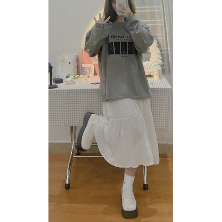 SWEATER XÁM THE BAND BASIC XINH XINH - freesize | BigBuy360 - bigbuy360.vn