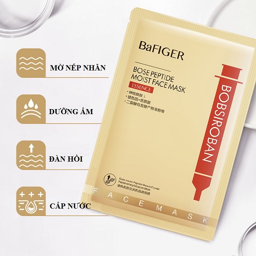 Mặt Nạ Dưỡng ẩm Làm Sáng Da BaFIGER Bose Peptide Moist Face Mask 25g