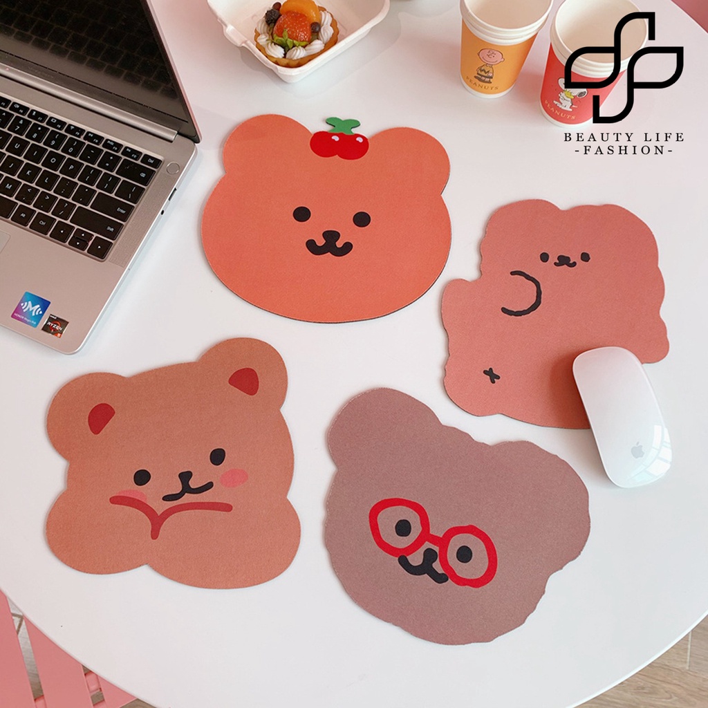 Miếng Lót Chuột Mini Hình Gấu Dễ Thương